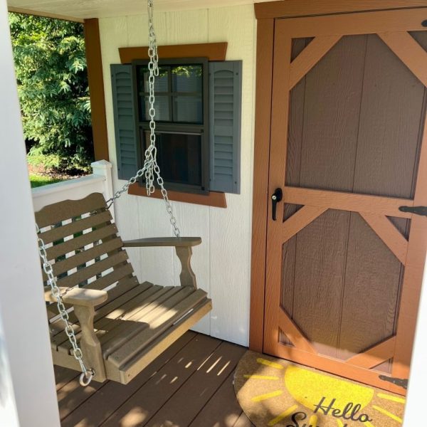 Barn playhouse front porch