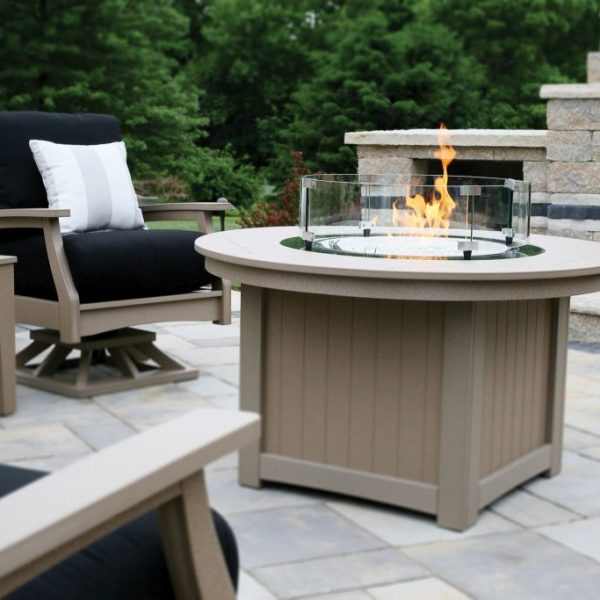Donoma 44 Inch Round Fire Pit - Weatherwood