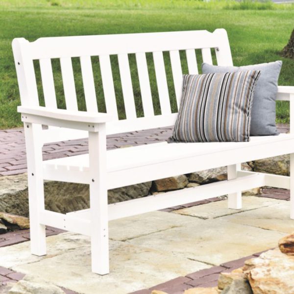 Garden Bench - White (1)