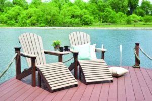 comfo back regular adirondacks weatherwood on chocolate brown