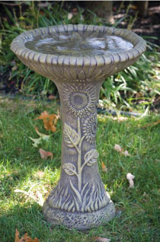 MAS Modern Scroll Birdbath