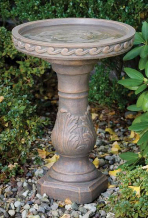 MAS Scroll Birdbath