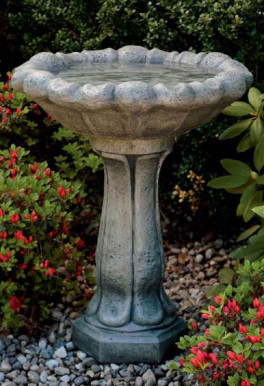 MAS Flower Top Birdbath