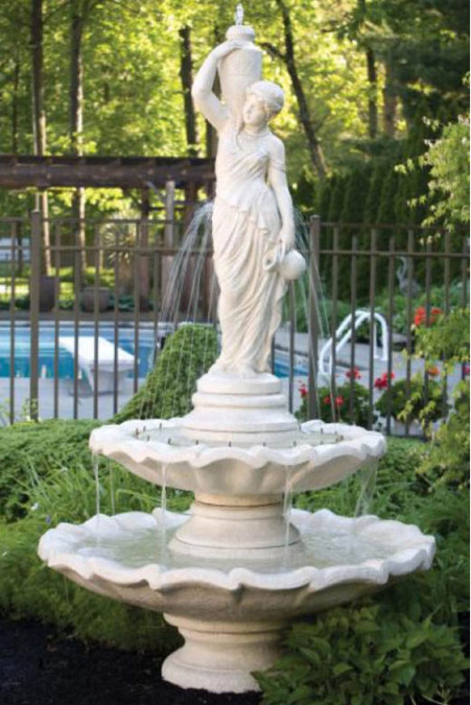 MAS Two Tier Large Grecian Lady Fountain