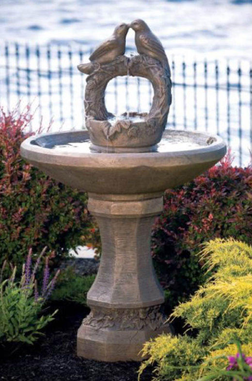 MAS Nesting Birds on Vine Sphere Fountain
