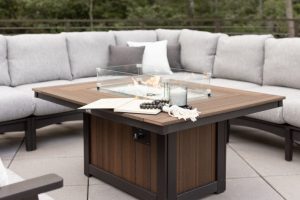 Donoma rect fire pit BW w BK