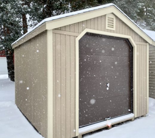 Limited A-Frame Shed with Garage Door