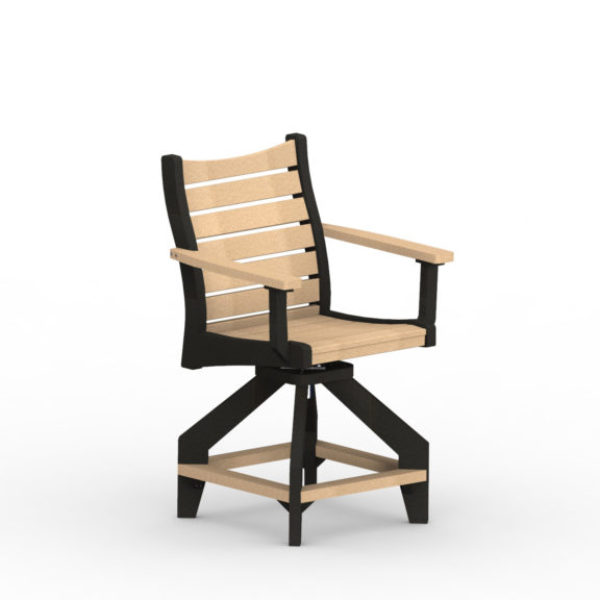 Bristol Counter Swivel Chair two tone