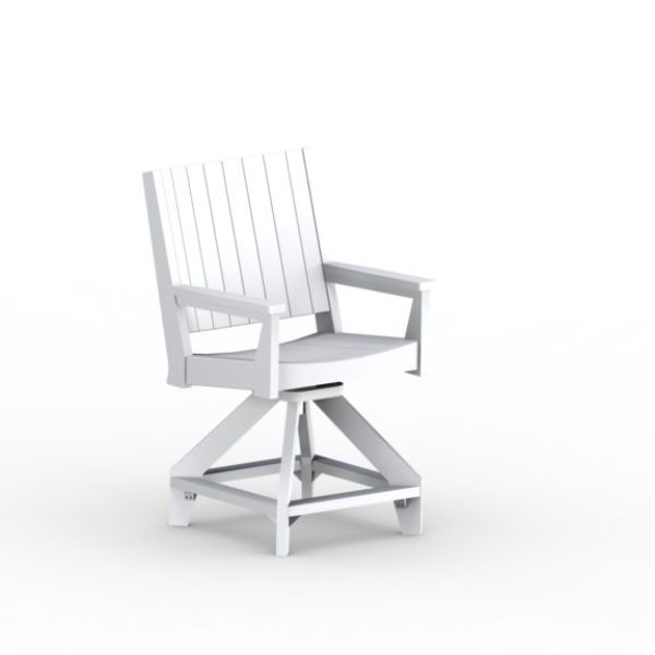 Mayhew Chat Counter Swivel Chair white