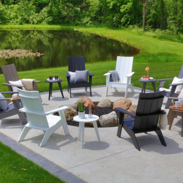 Nordic Adirondack Chairs - Matte White, Matte Black, Clay, Graphite