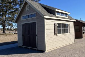 tan brown shed