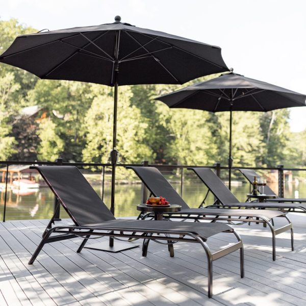 Murphy sling chaise black