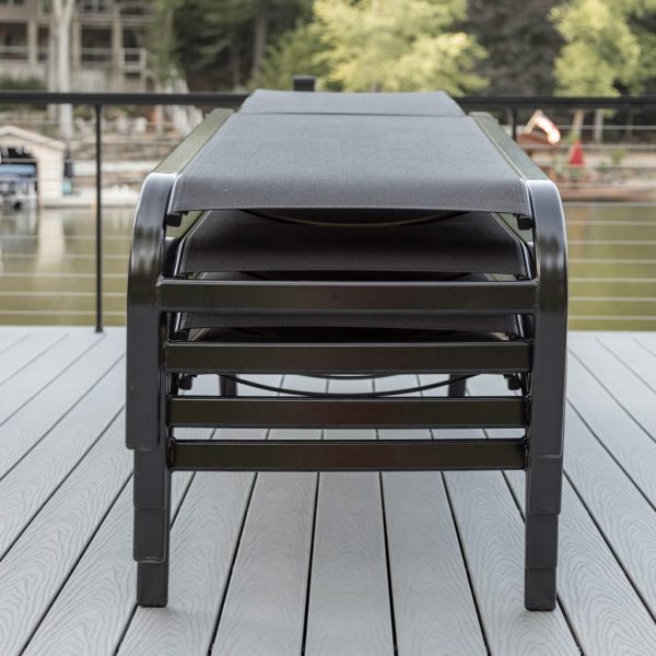 Murphy sling chaise black stacked