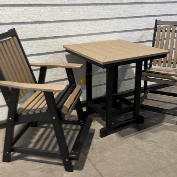 LLF balcony chairs w 36 sq table set ww bk